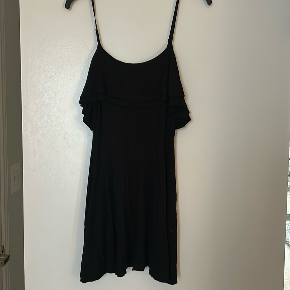 Fit and flare flowing mini dress